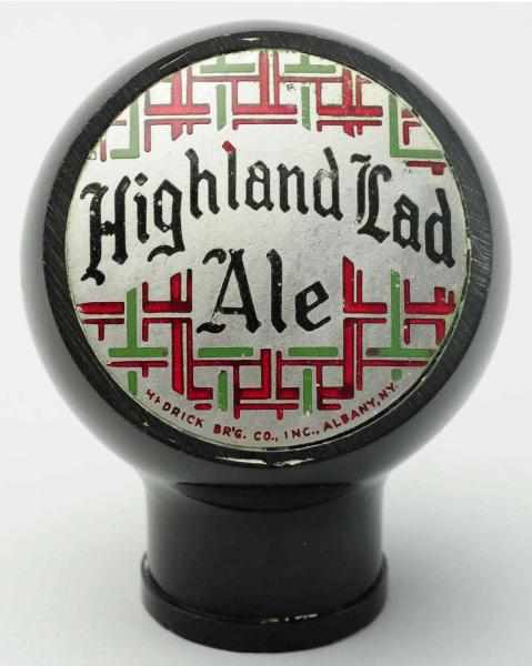 Appraisal: Highland Lad Beer Tap Knob Light wear to face and