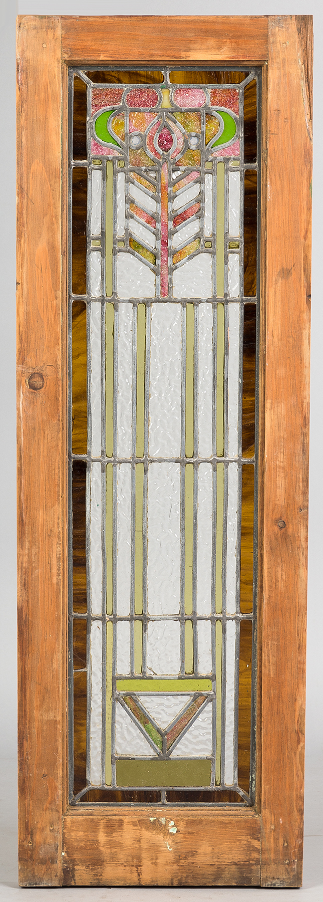 Appraisal: Arts Crafts Style Leaded Glass Windows Early th century