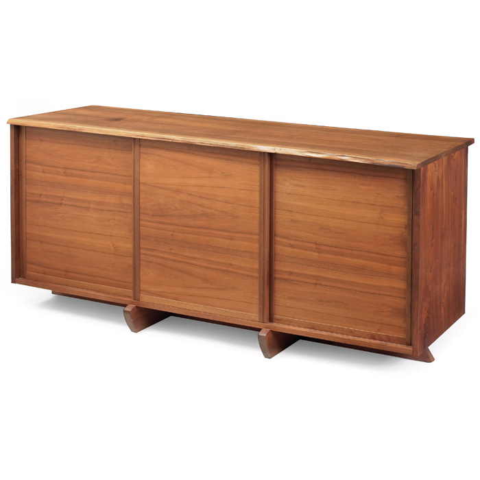 Appraisal: Mira Nakashima triple room divider cabinet for Ultimo boutique San