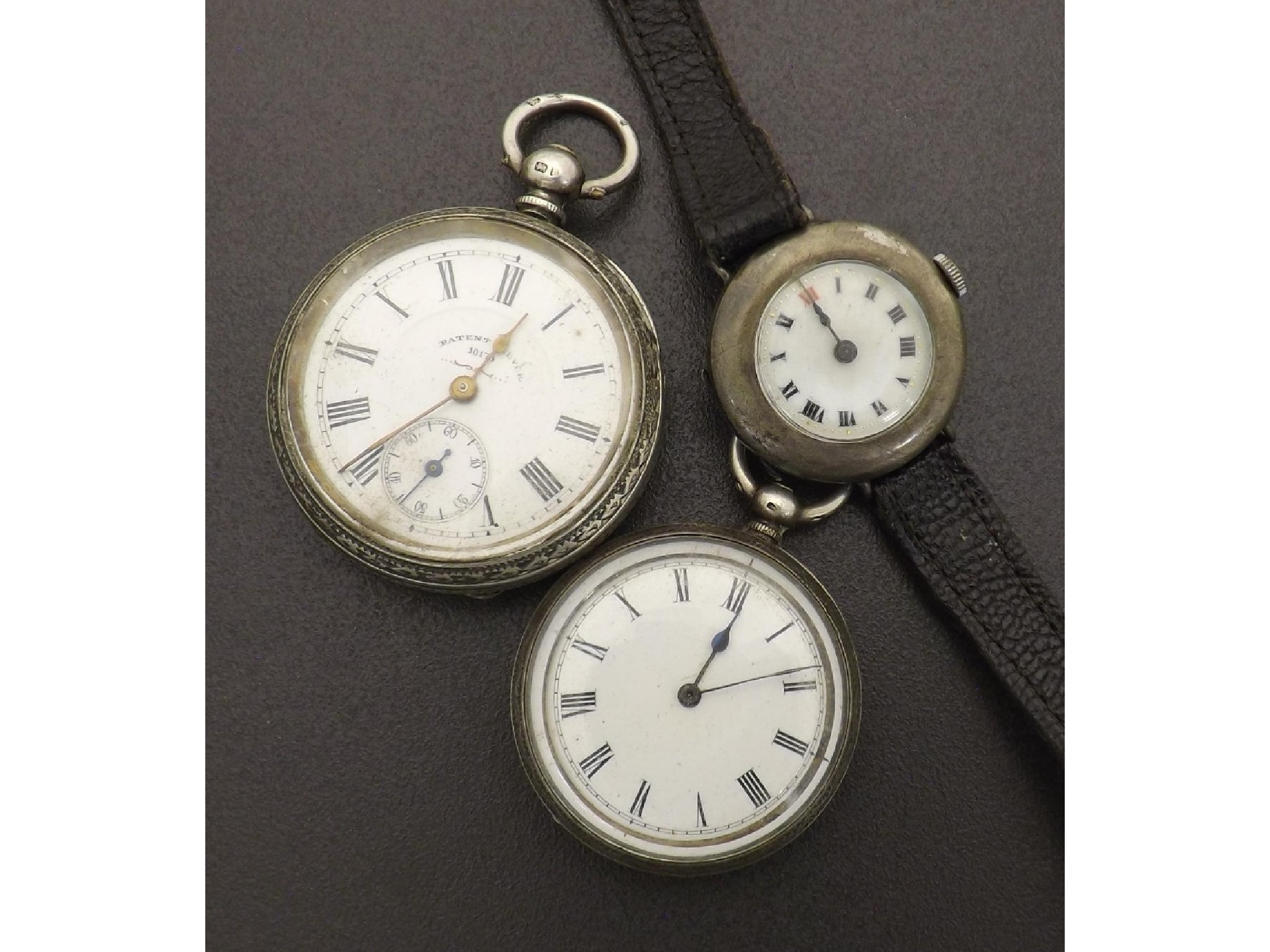 Appraisal: Silver gentleman's wire lug wristwatch London mm at fault together