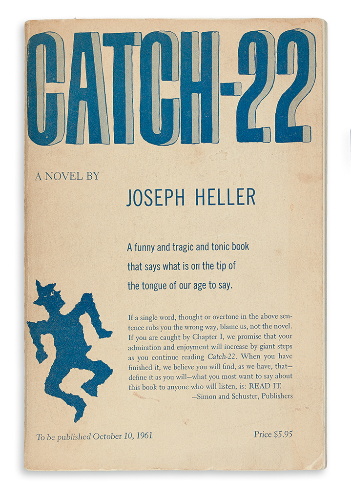 Appraisal: HELLER JOSEPH Catch- vo original wrappers printed in blue light