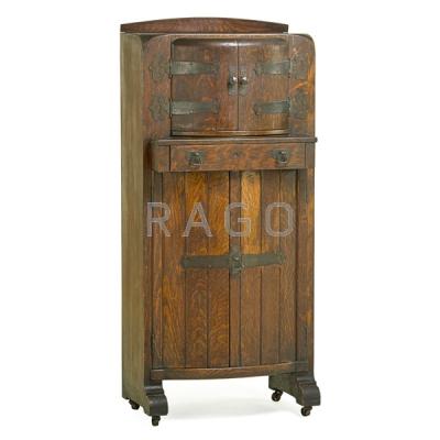 Appraisal: ARTS AND CRAFTS Bar cabinet Condition Report