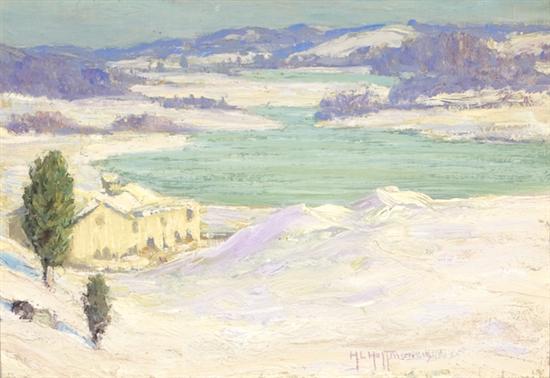 Appraisal: HOFFMAN HARRY LESLIE American - ''Yesterday's Snow'' oil on canvas