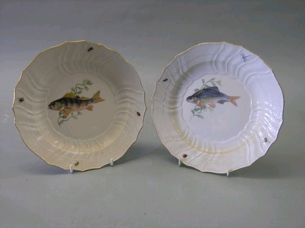 Appraisal: A pair of German plates each finely painted with a