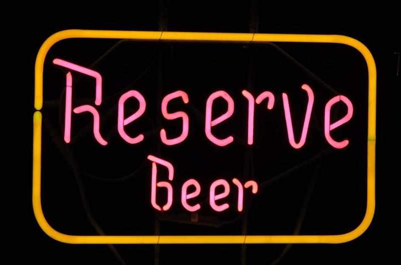 Appraisal: Reserve Beer Border Neon Sign Description s Condition Good Size