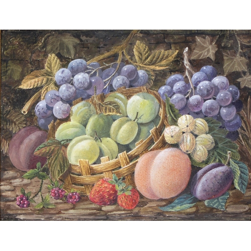 Appraisal: Victorian School - Still Life with Gooseberries Grapes and other