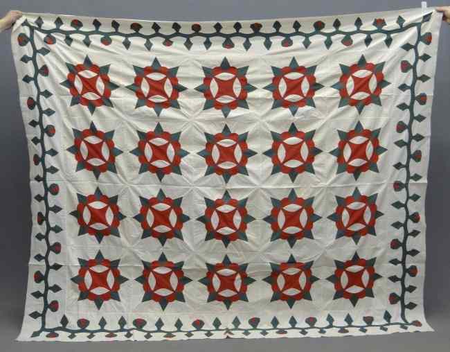 Appraisal: th c star quilt top