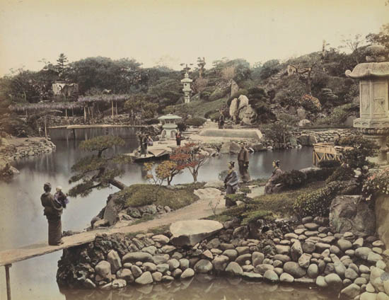 Appraisal: JAPAN Lovely album containing views of Japan including geishas children