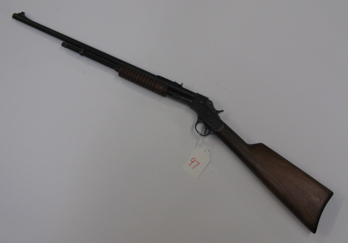 Appraisal: STEVENS VISIBLE LOADING SLIDE ACTION RIFLE s l or lr