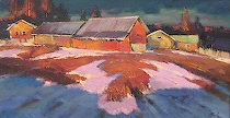 Appraisal: Mark Kremer Russian born Melting Snow Evening Oil on board