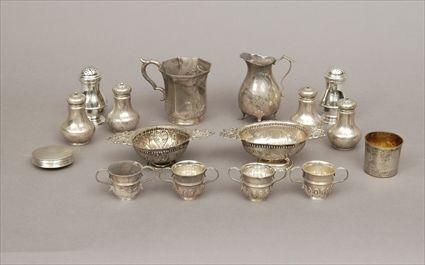 Appraisal: Sixteen English Continental and American Silver Articles Including two Dutch