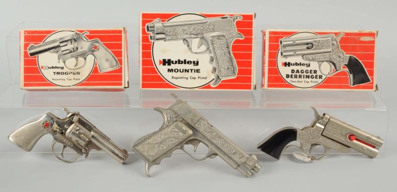 Appraisal: Lot of Hubley Cap Guns Includes a Trooper a Mountie