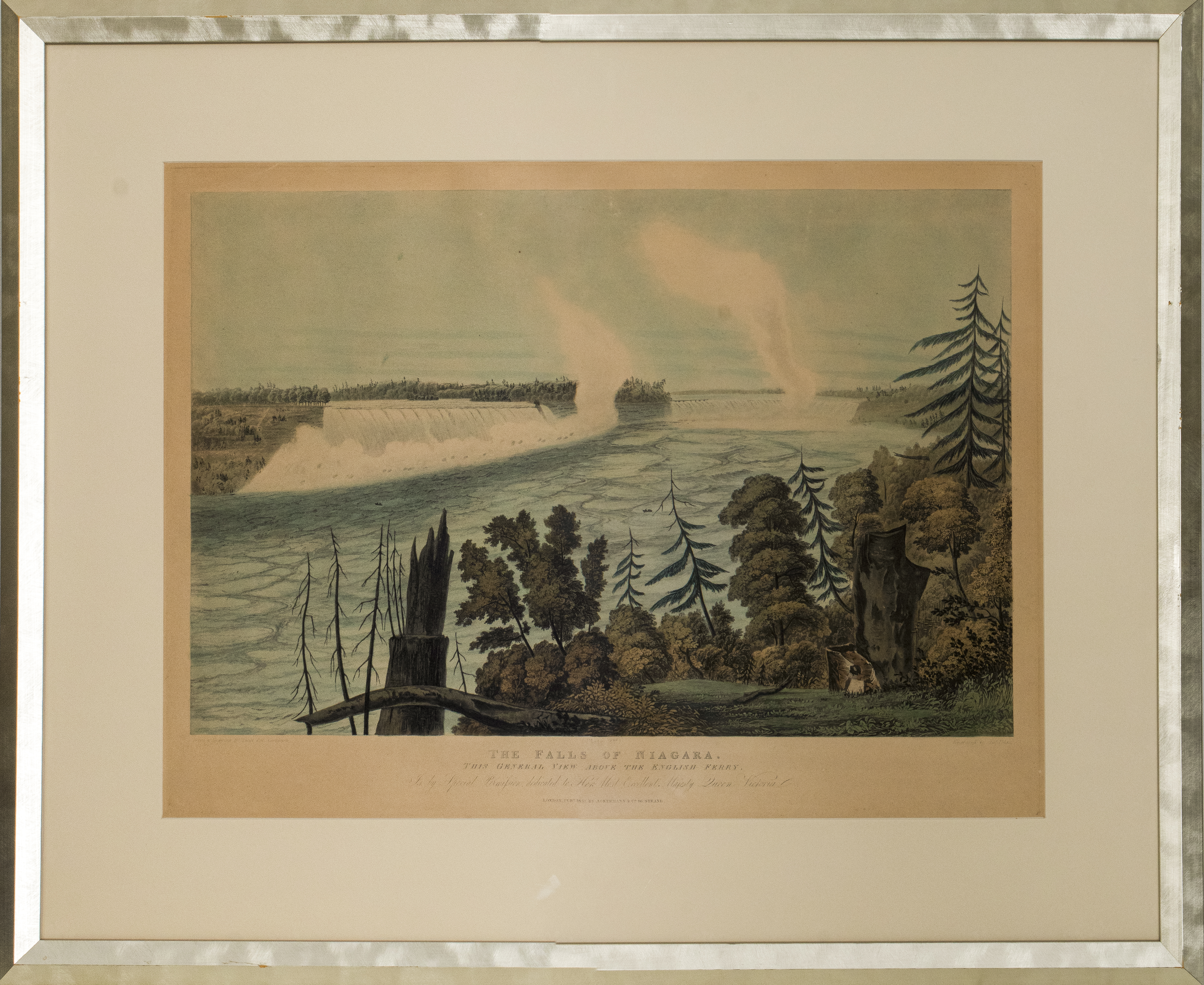 Appraisal: THE FALLS OF NIAGARA HAND-COLORED ENGRAVING After Lieut Col Cockburn