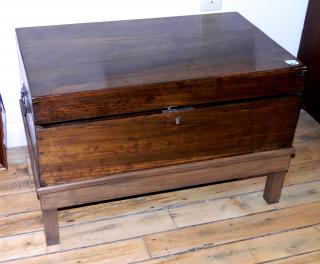 Appraisal: Antique American Lift Top Chest in Poplar on a later