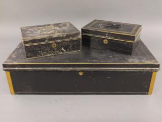 Appraisal: Metal strong box Miscellaneous grouping to include Brooks Company Fulton