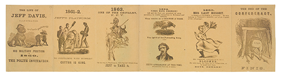 Appraisal: CIVIL WAR--CARICATURE The Life of Jeff Davis Illustrated printed pages