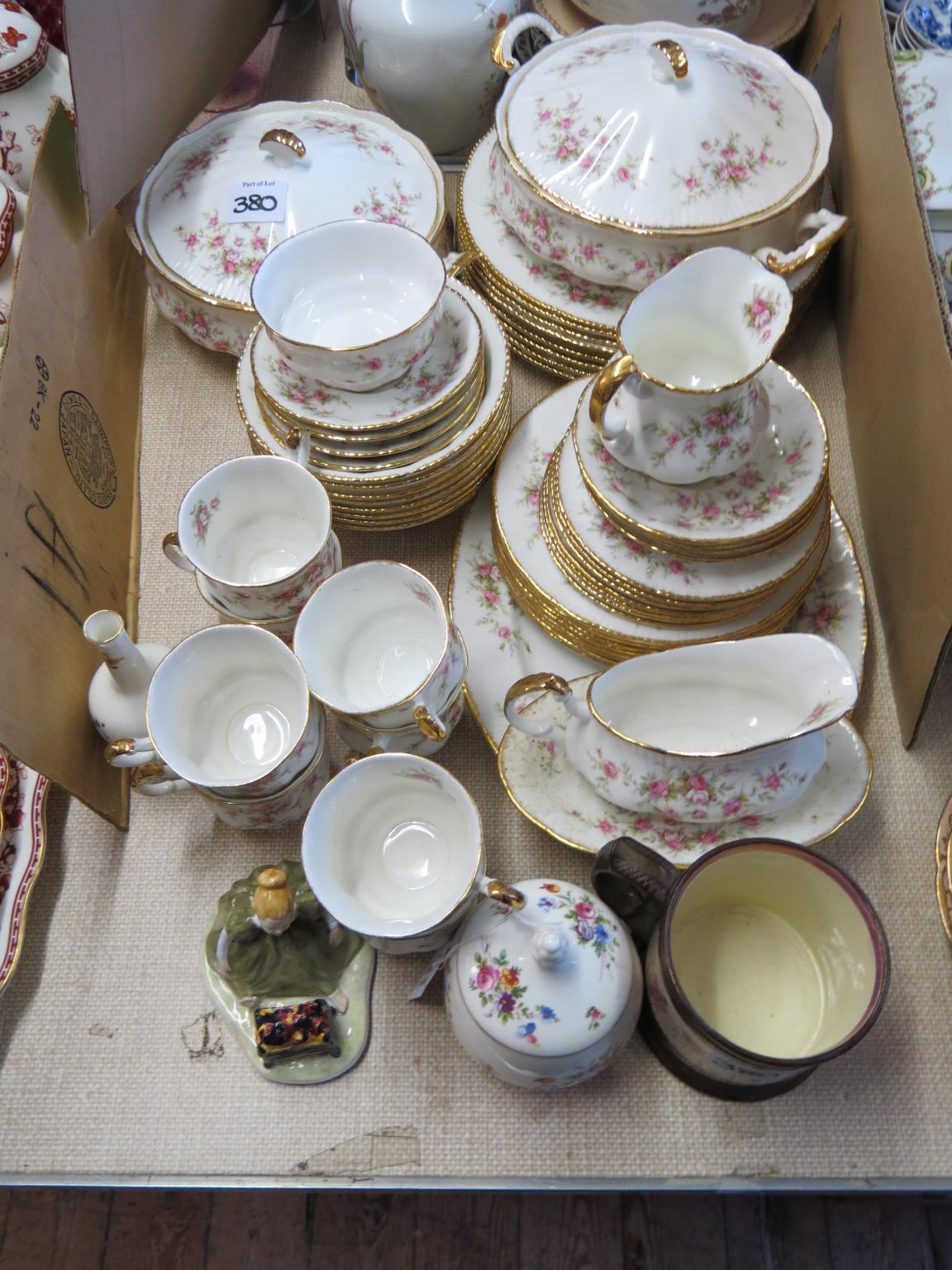 Appraisal: A Paragon bone china dinner and tea service Victoriana Rose