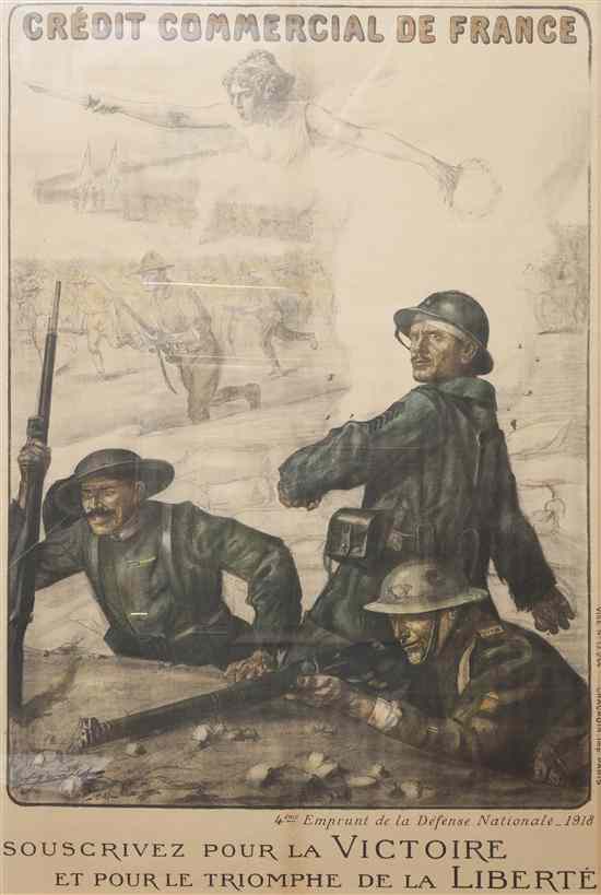 Appraisal: A French World War I Poster Credit Commercial De France