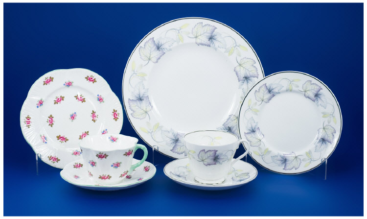 Appraisal: Shelley Quantity of Tableware comprising each of Cups Saucers and